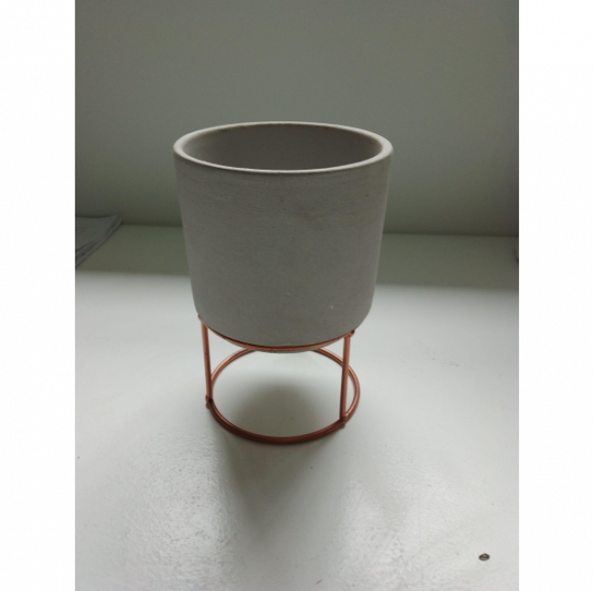 VASO CIMENTO BASE ROSE GOLD