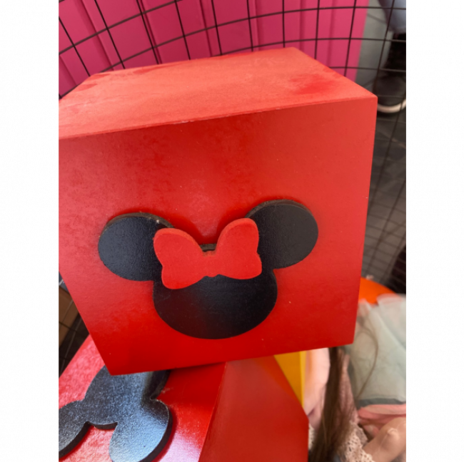 CUBO CABECA MINNIE VERMELHA