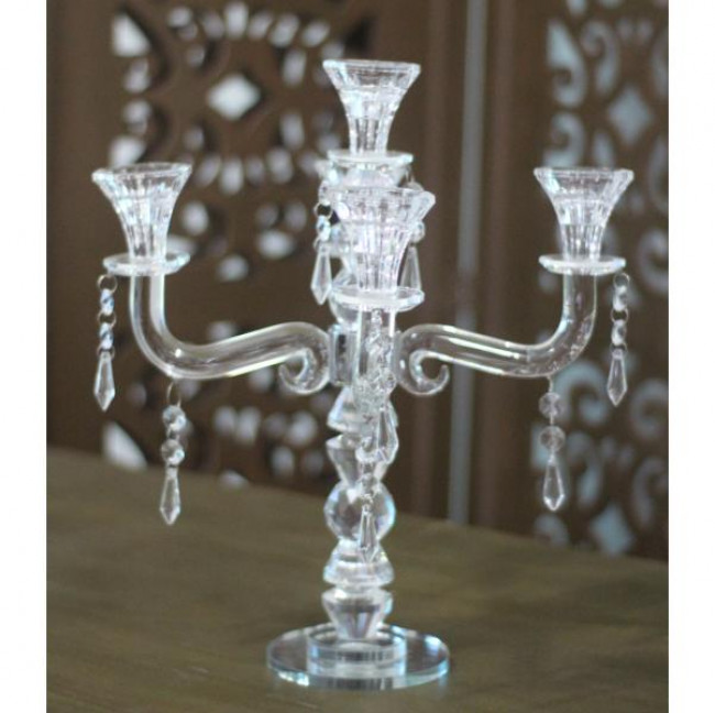 CANDELABRO CRISTAL 5 VELAS