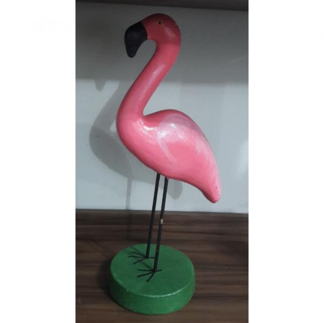 FLAMINGO ROSA COM VERDE CIMENTO