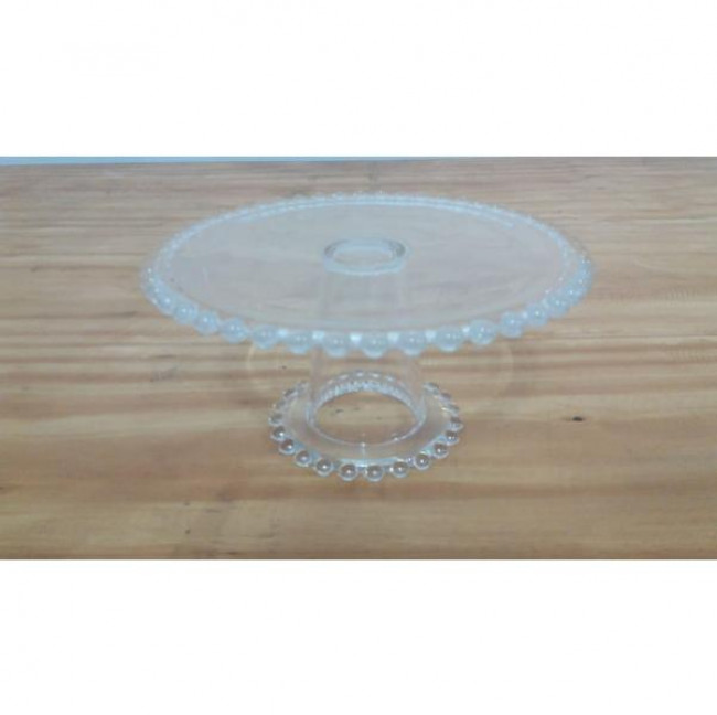 SUPORTE CRISTAL BORDA BOLINHA P A10CM L21CM