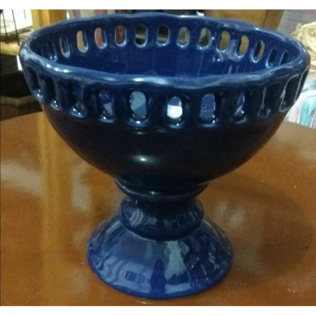 VASO AZUL REDONDO MINI ELOS