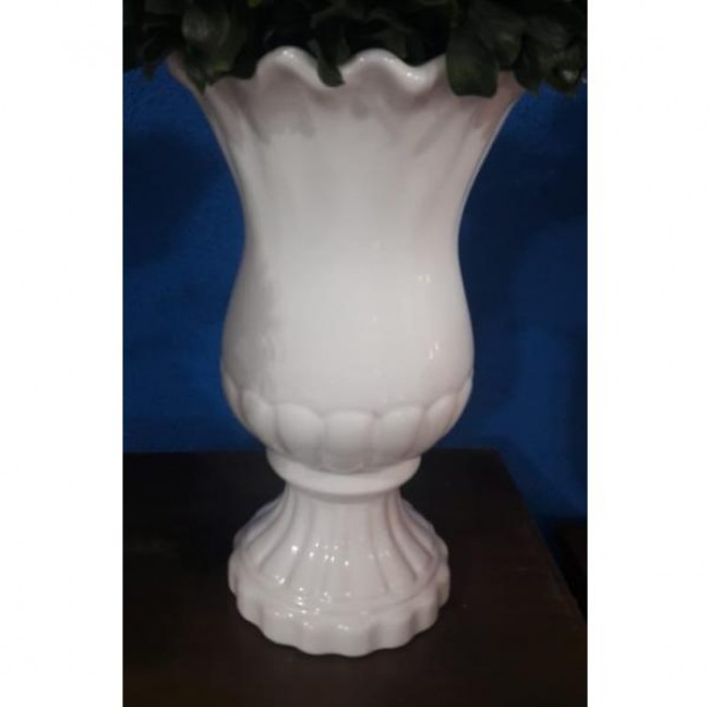 VASO BRANCO LINHA LISO A36CM L20CM