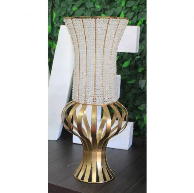 VASO DOURADO PEDRARIA - CONDE A64CM L25CM