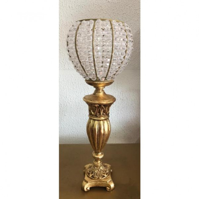 VASO ROMANO DOURADO A58CM L15CM