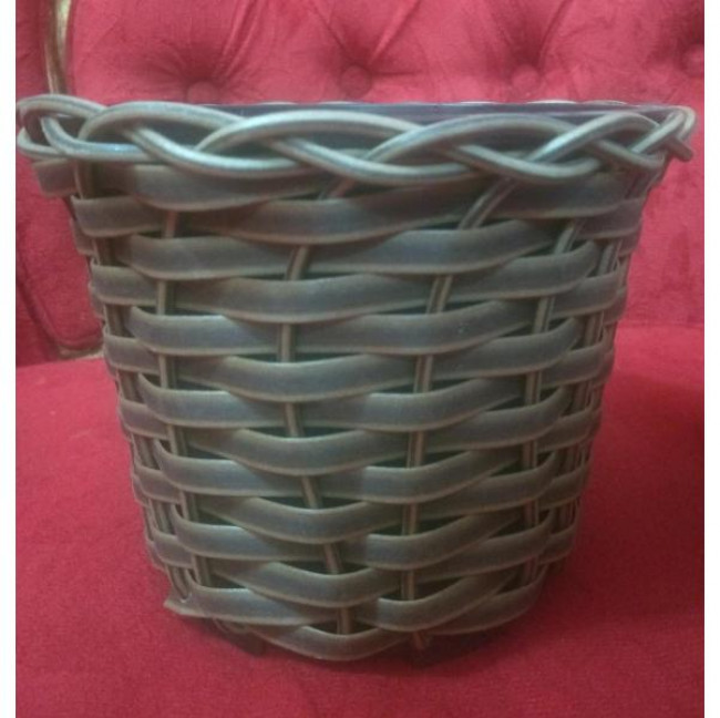 VASO RÚSTICO DE FIBRA TRELIÇADO M