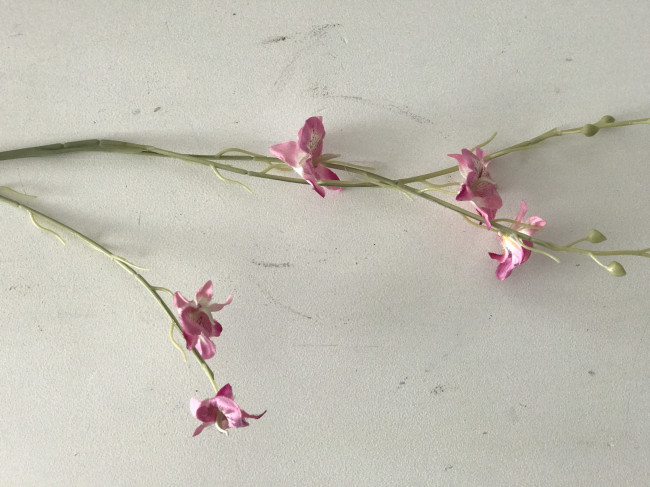HASTE LONGA MINI ORQUIDEAS ROSA