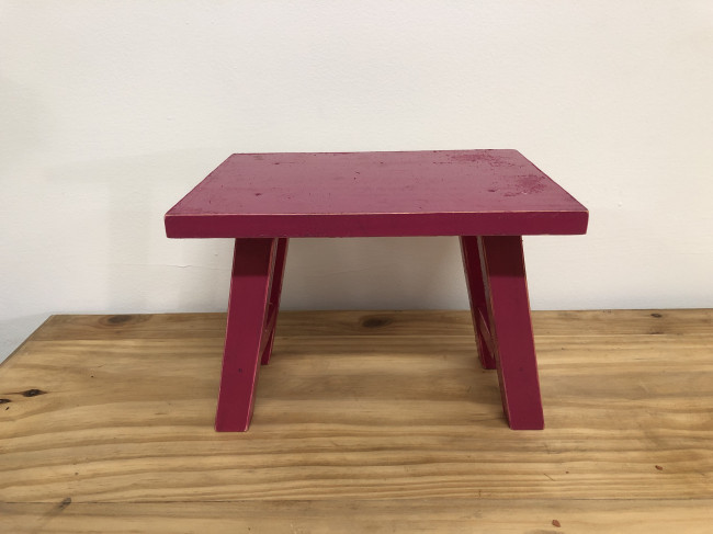 BANCO RETANGULAR FUCSIA PP