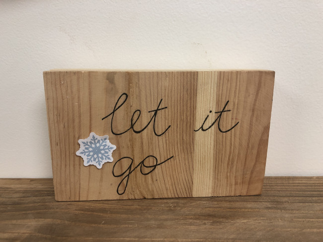 PLACA LET IT GO
