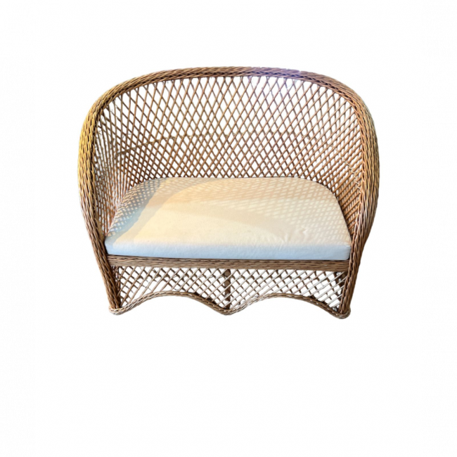 SOFÁ / CADEIRA RATTAN XADREZ