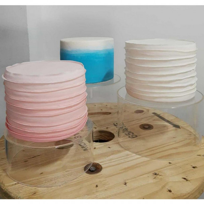 SUPORTE REDONDO DE ACRÍLICO PARA MESA M