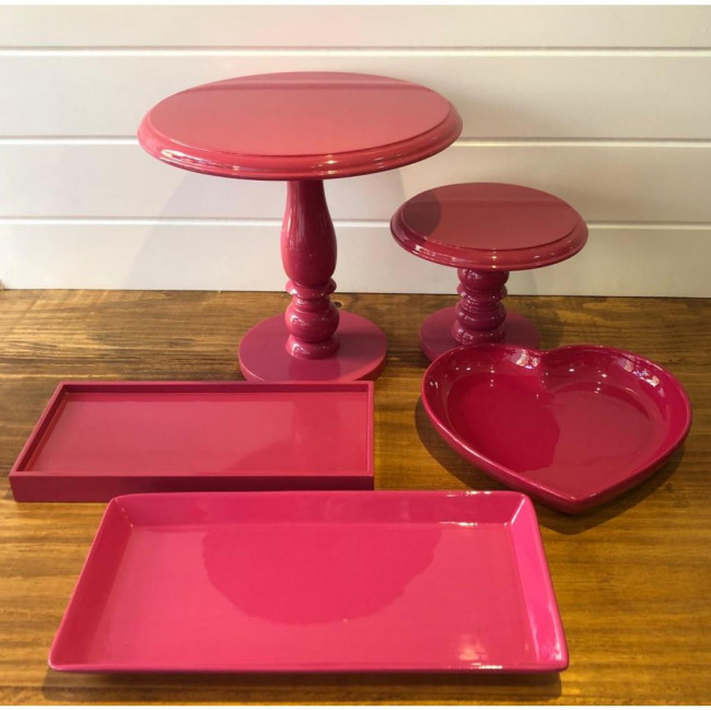 PRATO ALTO LAQUEADO PINK P