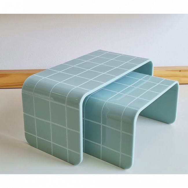 SUPORTE RETANGULAR DE ACRÍLICO GRID M