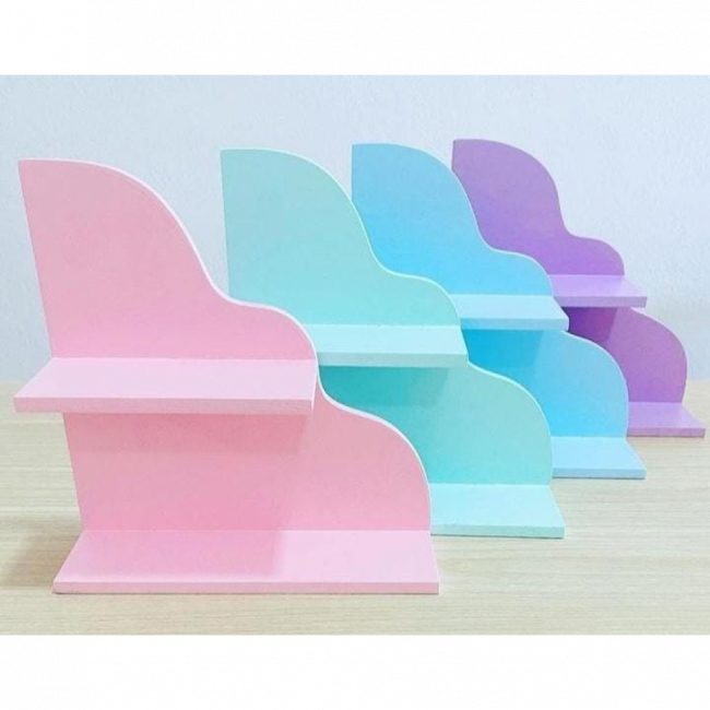 SUPORTE ONDAS 2 ANDARES AZUL BEBÊ