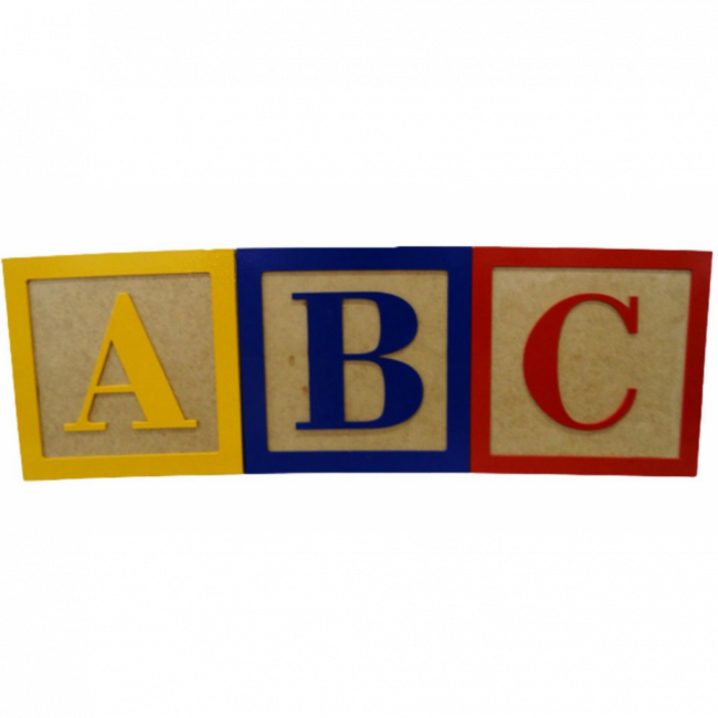 CUBOS ABC 30X30X30