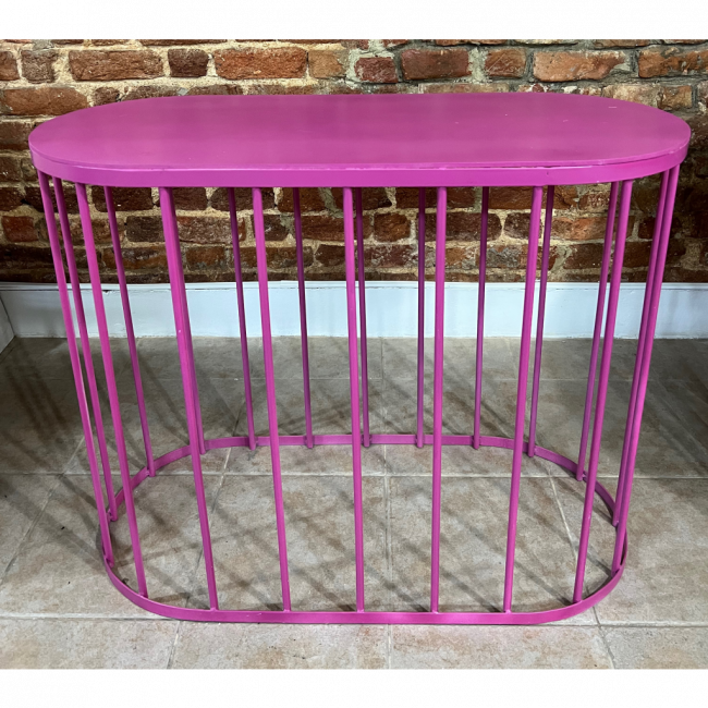 MESA OVAL VAZADA 1,00M (DISPONÍVEL EM OUTRAS CORES)