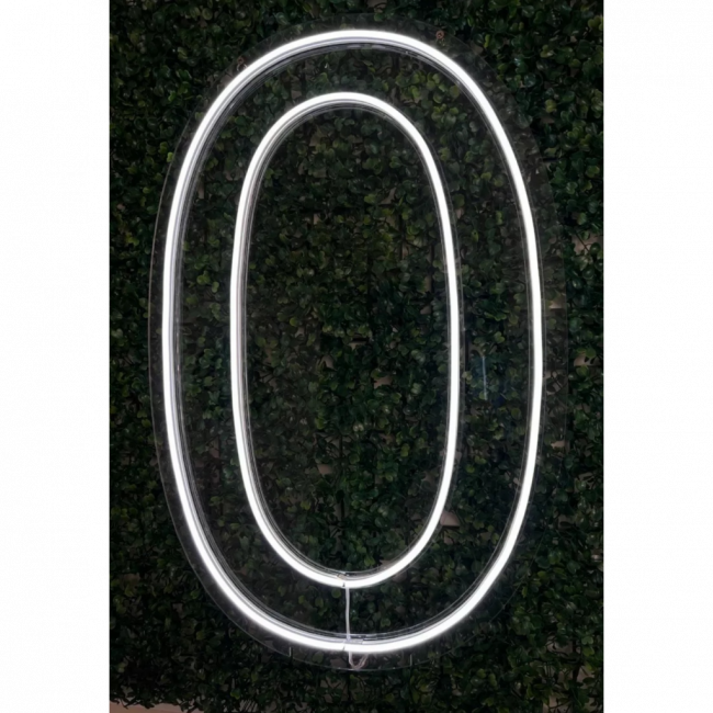 Número 0 Led neon( painel ou chão )