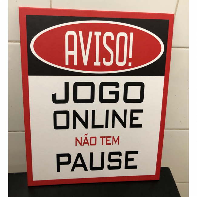 PLACA JOGO ONLINE NÃO TEM PAUSE