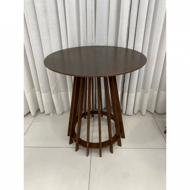 MESA COM TAMPO RUSTICO P