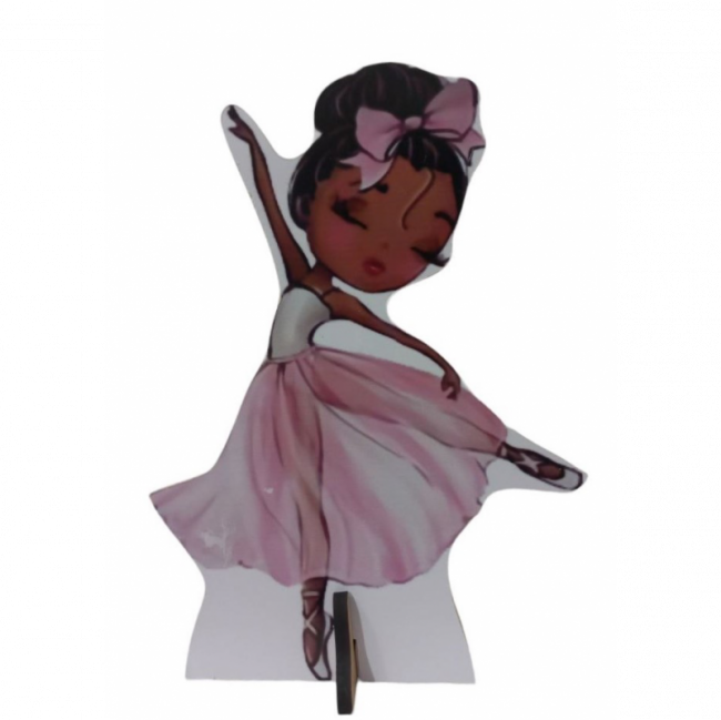 DISPLAY BAILARINA NEGRA BALLET 20 A 30 CM MDF