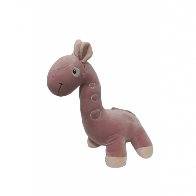 GIRAFA ROSÊ 40A CM PELÚCIA