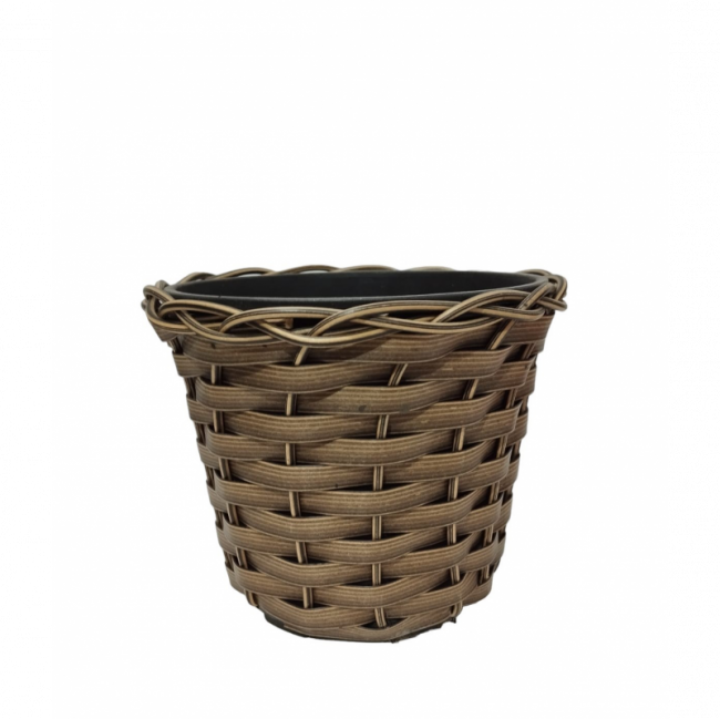 VASO CESTO CAFÉ 14A X 18D CM PLÁSTICO
