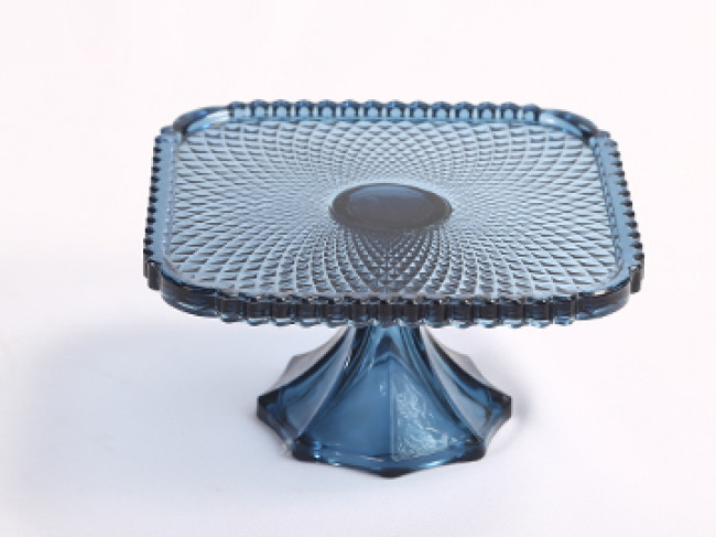 PRATO BOLO BICO DE JACA 20CM AZUL