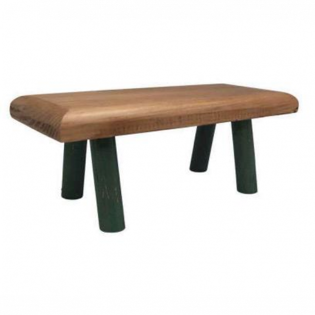 SUPORTE BANQUINHO MADEIRA COM VERDE P