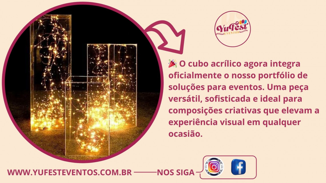 Cubo acrílico
