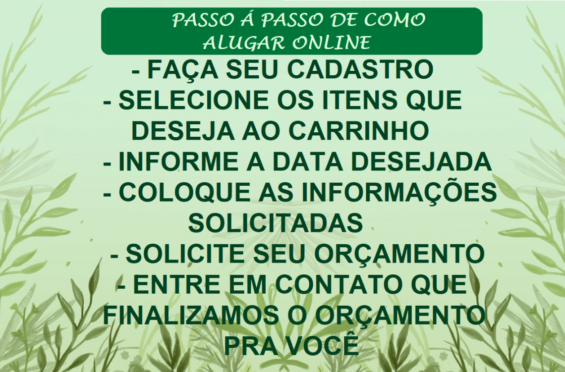 OLÁ SEJA BEM VINDO Á ALECRIM DECOR 